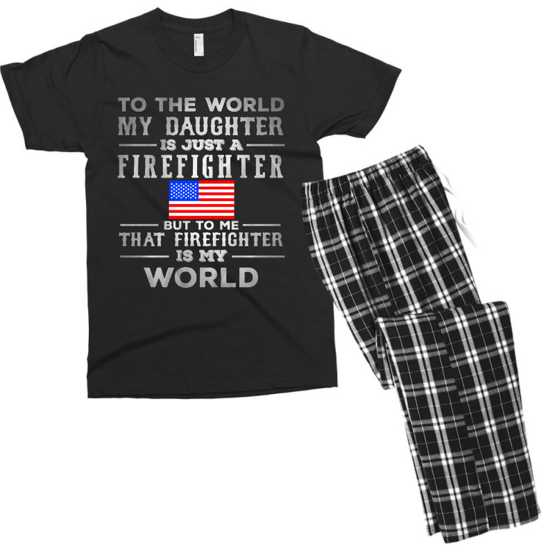 My Daughter Is Just A Firefighter Men's T-shirt Pajama Set | Artistshot