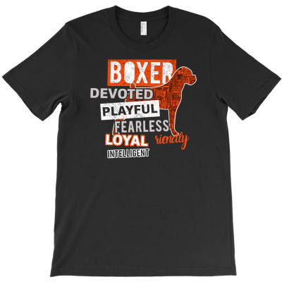 Devoted Boxer T-shirt Designed By Riksense