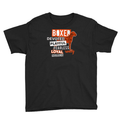 Devoted Boxer Youth Tee Designed By Riksense