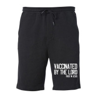 Vaccinated By The Lord Trust In Jesus Fleece Short | Artistshot