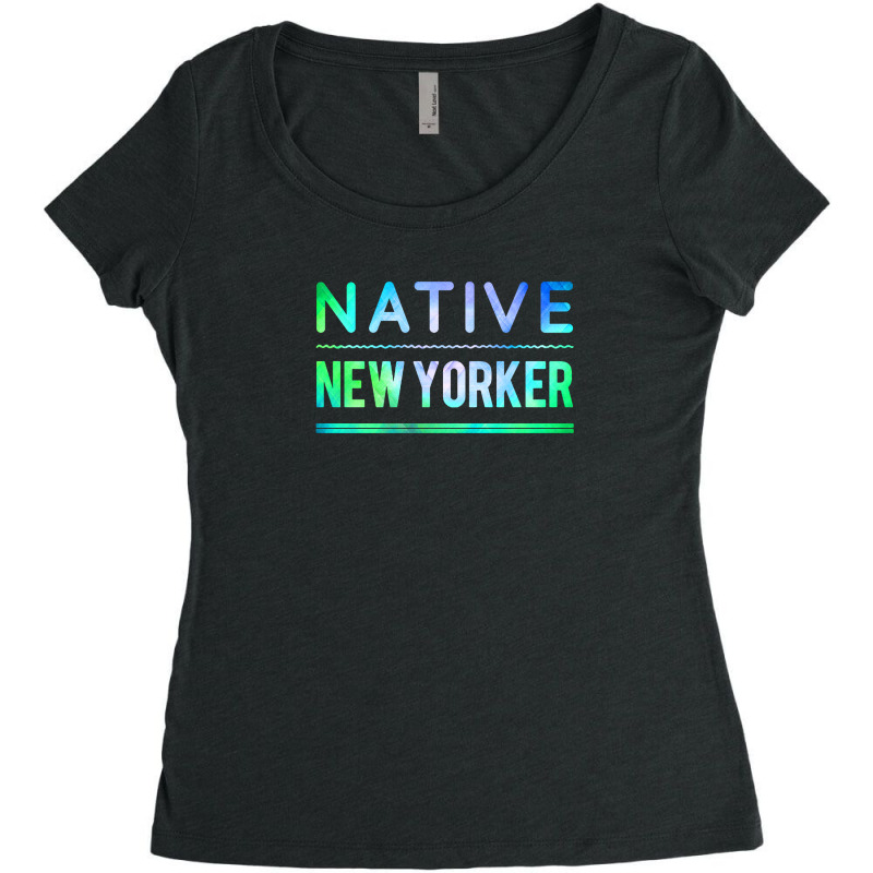 Native New Yorker Women's Triblend Scoop T-shirt by Sie Sie | Artistshot