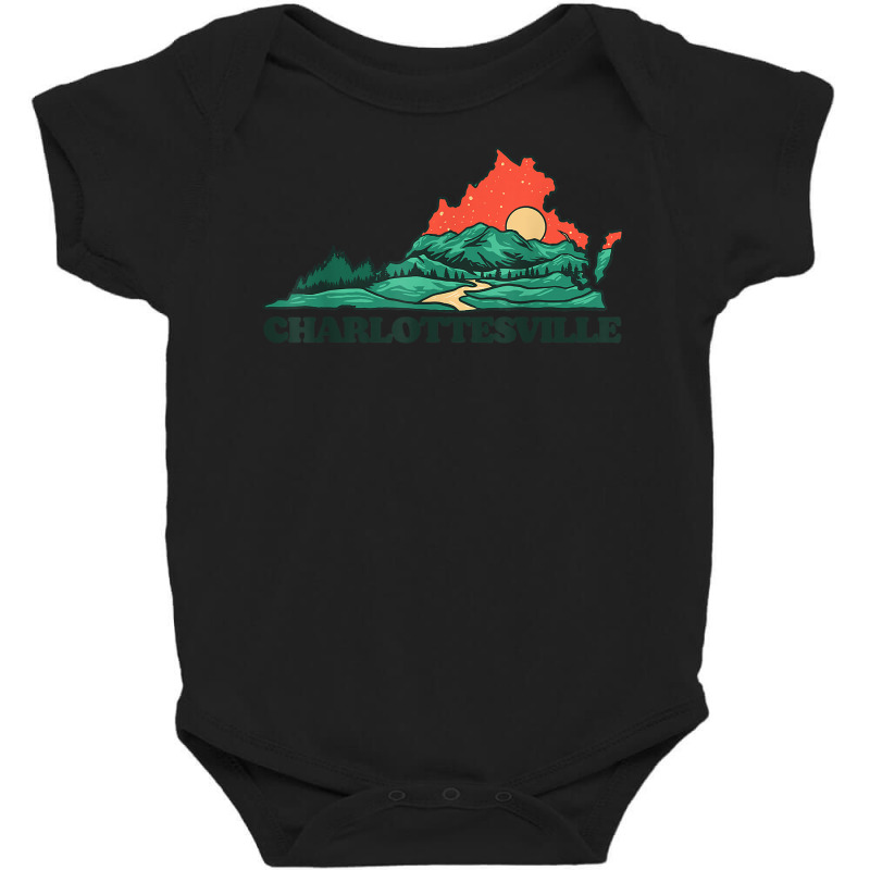 Charlottesville Virginia Mountains Blue Ridge Outdoors T Shirt Baby Bodysuit | Artistshot