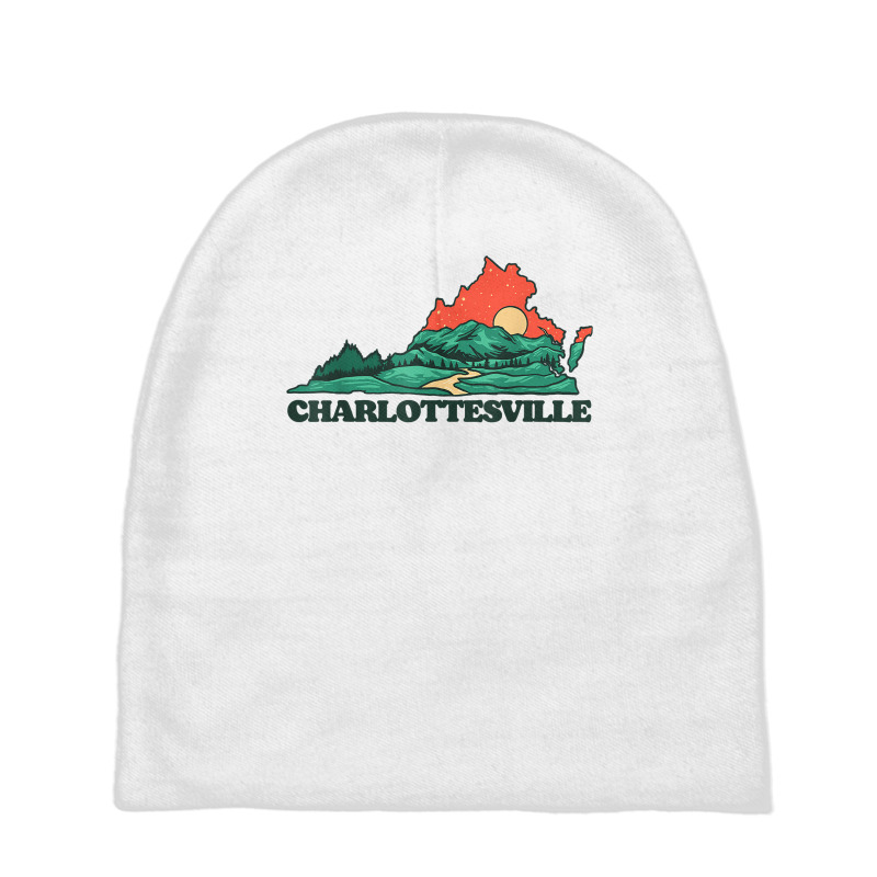 Charlottesville Virginia Mountains Blue Ridge Outdoors T Shirt Baby Beanies | Artistshot