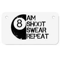 A Im Shoot Swear Repeat Motorcycle License Plate | Artistshot