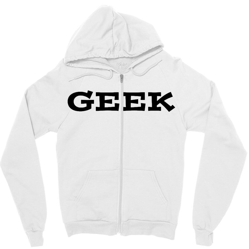 Geek 01 Zipper Hoodie | Artistshot