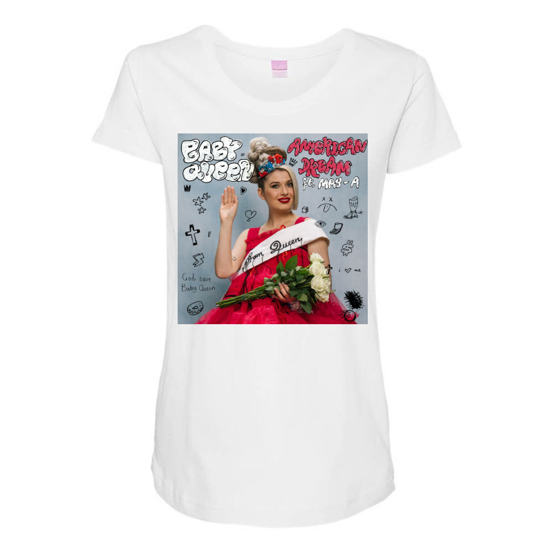 Baby Queen American Dream Maternity Scoop Neck T-shirt | Artistshot