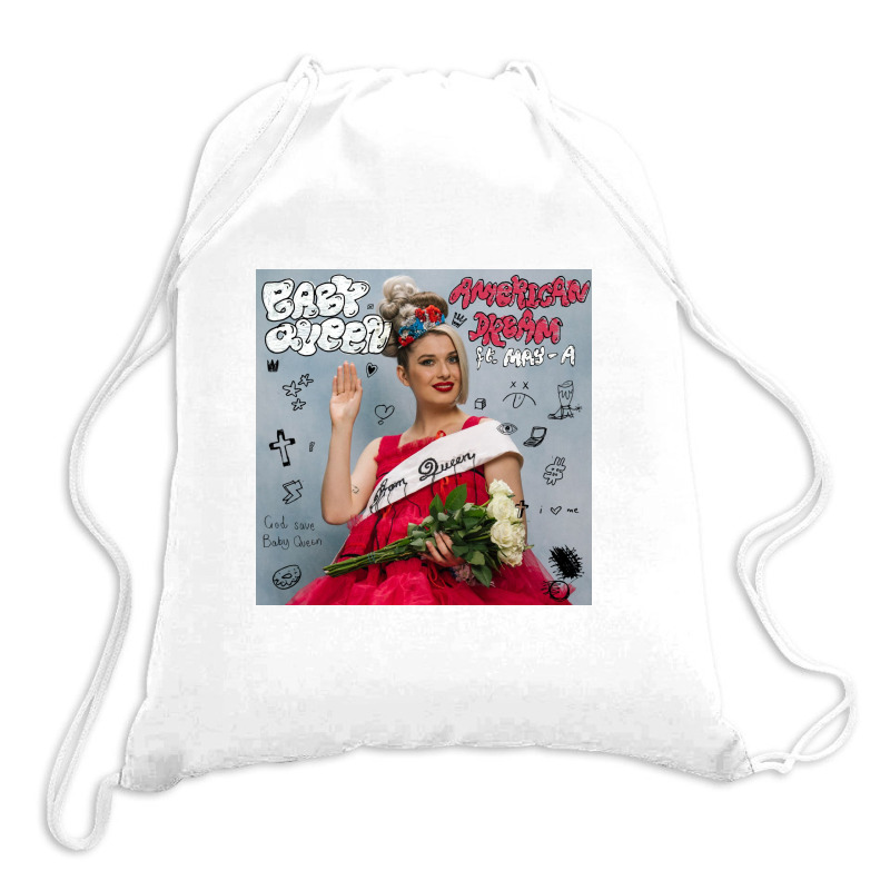 Baby Queen American Dream Drawstring Bags | Artistshot