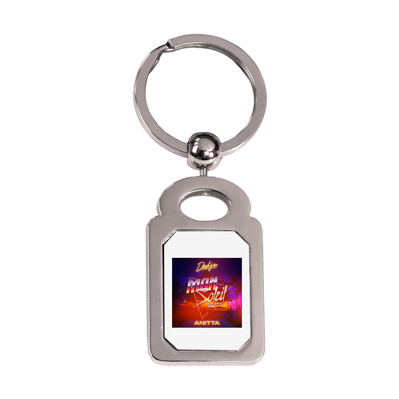 Dadju & Anitta Mon Soleil Silver Rectangle Keychain | Artistshot