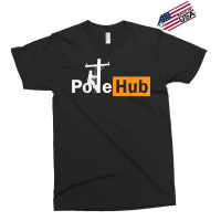 Pole Hub Lineman Line Worker Utility Pole Funny Lineman Fun T Shirt Exclusive T-shirt | Artistshot