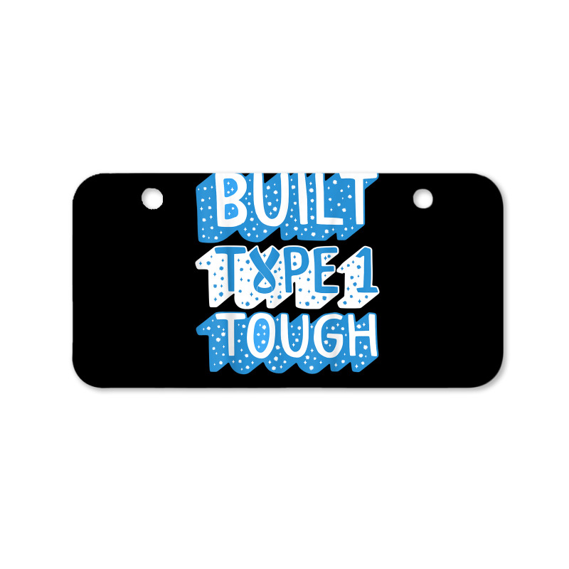 Diabetes Awareness Built Type 1 Tough Blue Ribbon Diabetic T T Shirt Bicycle License Plate by gillanbepicaia | Artistshot