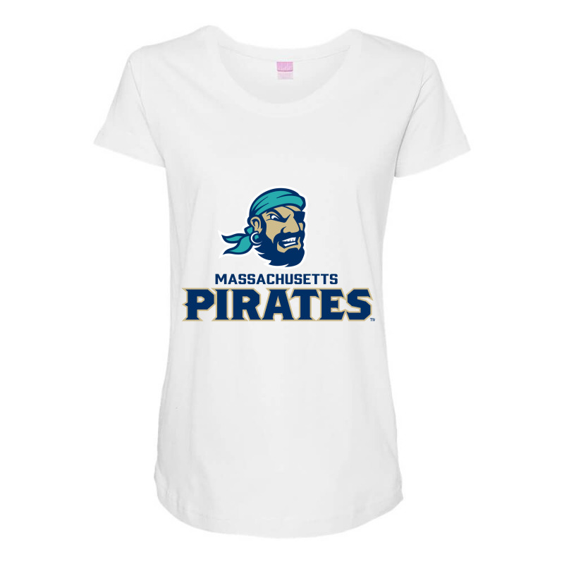 Massachusetts Pirates Sports Maternity Scoop Neck T-shirt by Aeri | Artistshot