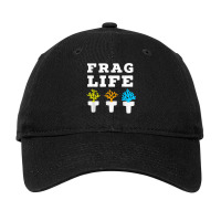 Frag Life Coral Reef Saltwater Funny Aquarium Aquarist Joke T Shirt Adjustable Cap | Artistshot