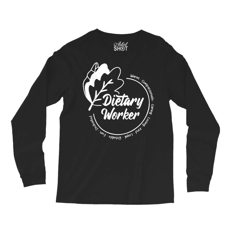 Dietary Worker   Nutritionist Dietician Diet Coach Dietetics T Shirt Long Sleeve Shirts by vazwttopperve | Artistshot