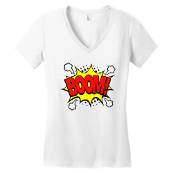 comic boom Women's V-Neck T-Shirt | Artistshot