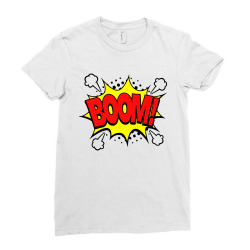 comic boom Ladies Fitted T-Shirt | Artistshot