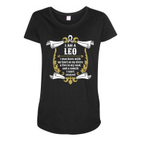 I Am A Leo Maternity Scoop Neck T-shirt | Artistshot