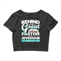 An Awesome Congregation   Pastor Preacher Minister T Shirt Crop Top | Artistshot