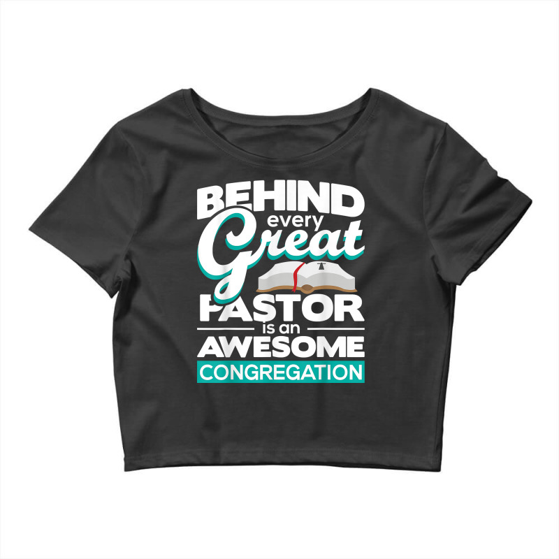 An Awesome Congregation   Pastor Preacher Minister T Shirt Crop Top by harmanyuan | Artistshot