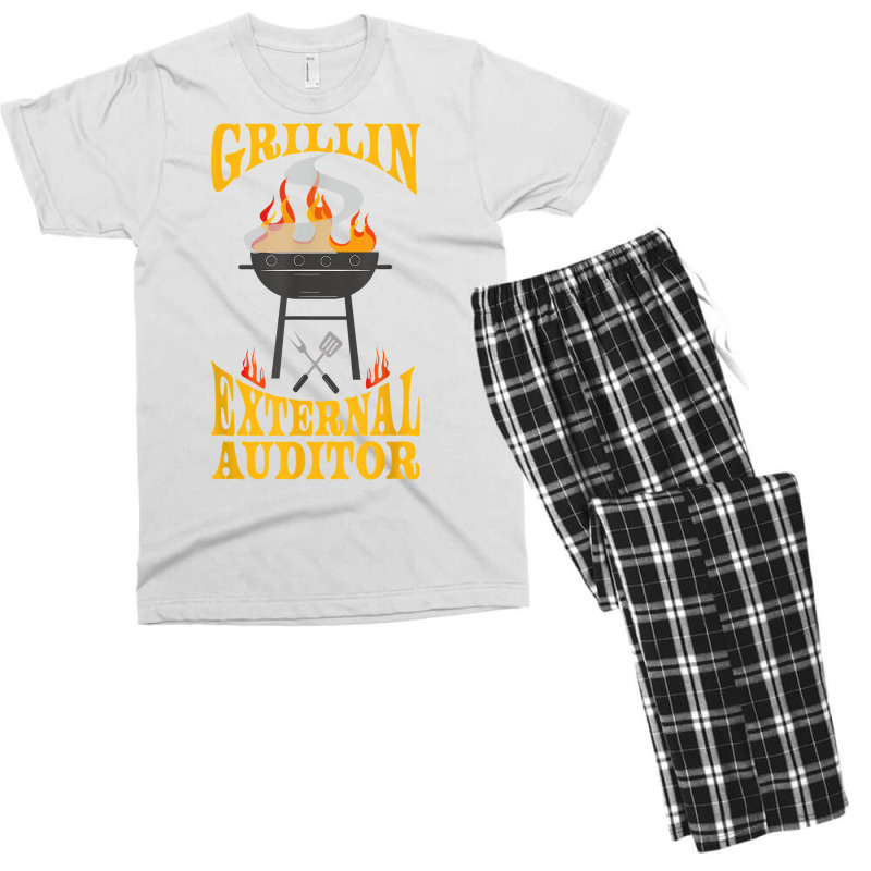 External Auditor Bbq Grill Smoker & Barbecue Chef T Shirt Men's T-shirt Pajama Set by vazwttopperve | Artistshot