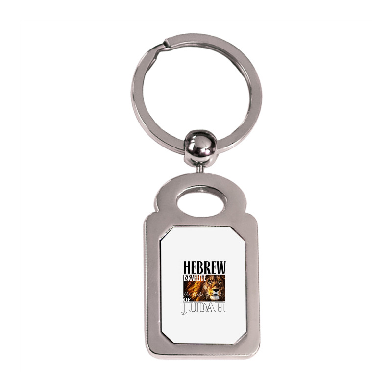 Hebrew Israelite Lion Of Judah Jewish Silver Rectangle Keychain | Artistshot