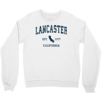 Lancaster California Ca Vintage Sports Design Navy Print T Shirt Crewneck Sweatshirt | Artistshot