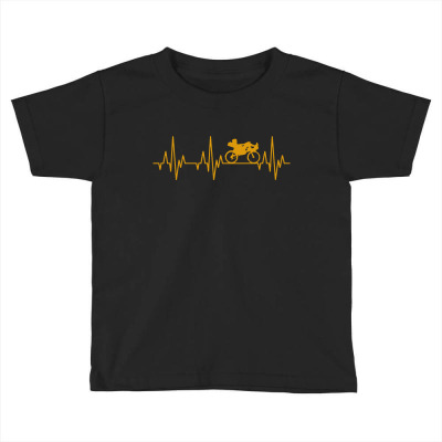 Heartbeat Recumbent Bicycle Bike Cyclist Biking Toddler T-shirt Designed By Just4you