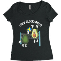 Holy Blockamole! Guacamole Player Blocker Volleyball T Shirt Women's Triblend Scoop T-shirt | Artistshot