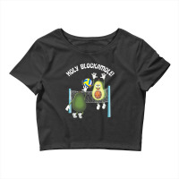 Holy Blockamole! Guacamole Player Blocker Volleyball T Shirt Crop Top | Artistshot