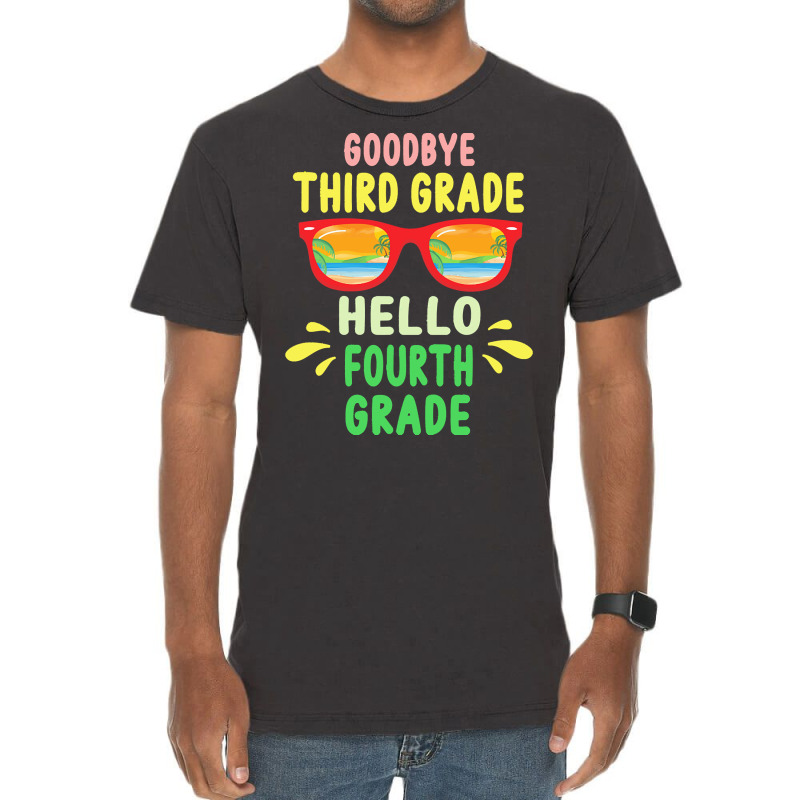 Goodbye Third Grade Hello Fourth Grade T  Shirt Goodbye Third Grade He Vintage T-shirt | Artistshot