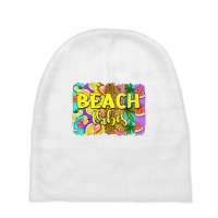 Beach Vibes Summer Brushstroke Baby Beanies | Artistshot