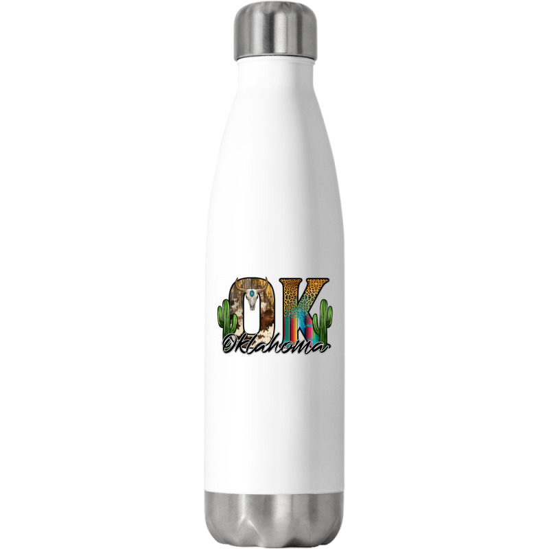 Oklahoma Stainless Steel Water Bottle | Artistshot