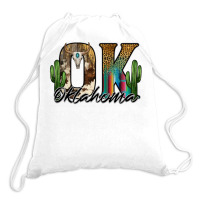 Oklahoma Drawstring Bags | Artistshot