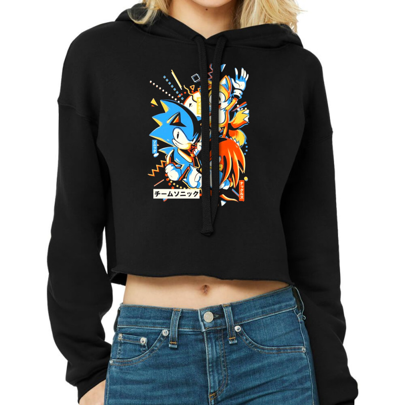 Team Mania Cropped Hoodie by Caterina | Artistshot