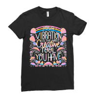 Mushroom Design T  Shirt Your Vibration T  Shirt Ladies Fitted T-shirt | Artistshot