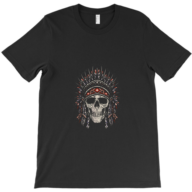 Native American Heritage Headdress Skull Native American T-Shirt by hadiwarnokudus | Artistshot