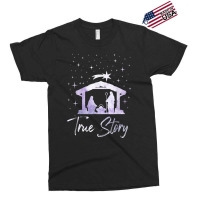 Christian Jesus True Story Nativity Scene Manger Jesus Christmas Holid Exclusive T-shirt | Artistshot