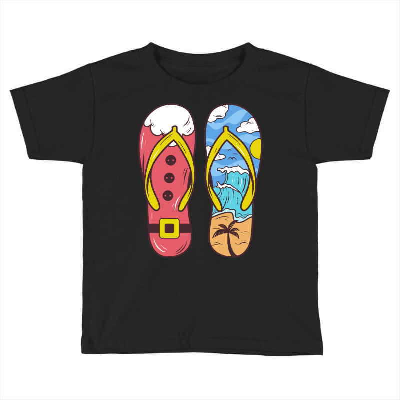 Flip Flop T  Shirt Flip Flop Christmas In July T  Shirt Toddler T-shirt | Artistshot