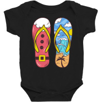 Flip Flop T  Shirt Flip Flop Christmas In July T  Shirt Baby Bodysuit | Artistshot