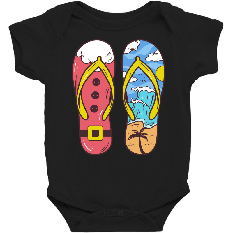 Flip Flop T  Shirt Flip Flop Christmas In July T  Shirt Baby Bodysuit | Artistshot