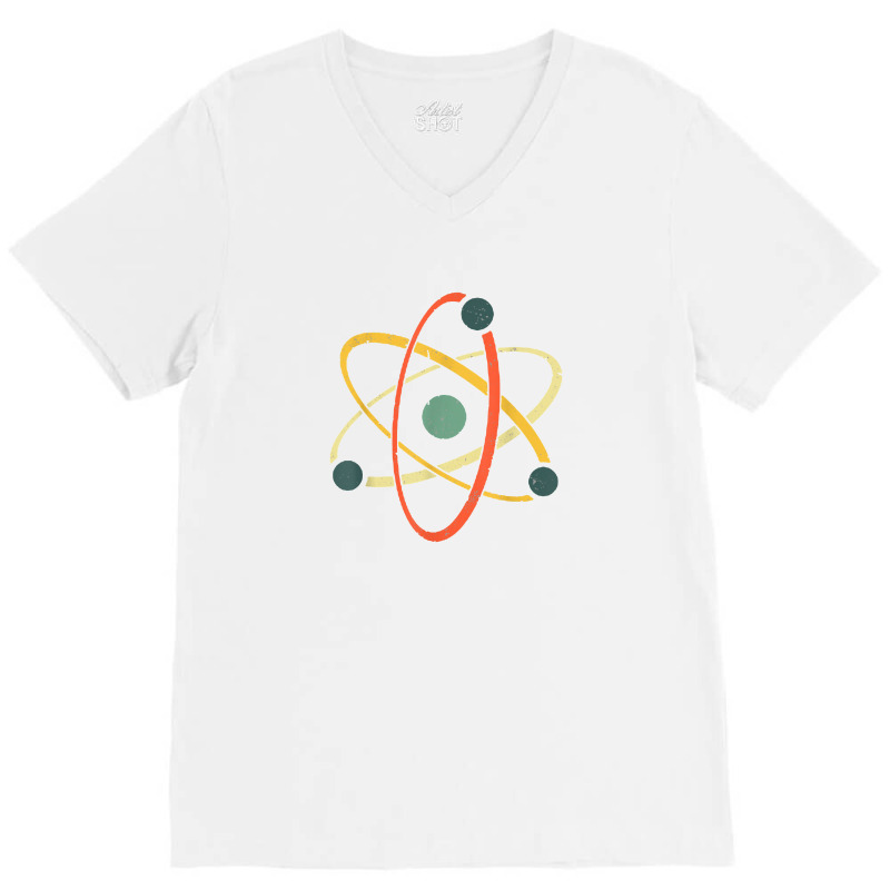 Cool Atom Art Men Women Biology Physics Chemistry Teacher V-Neck Tee by mekarsarip | Artistshot