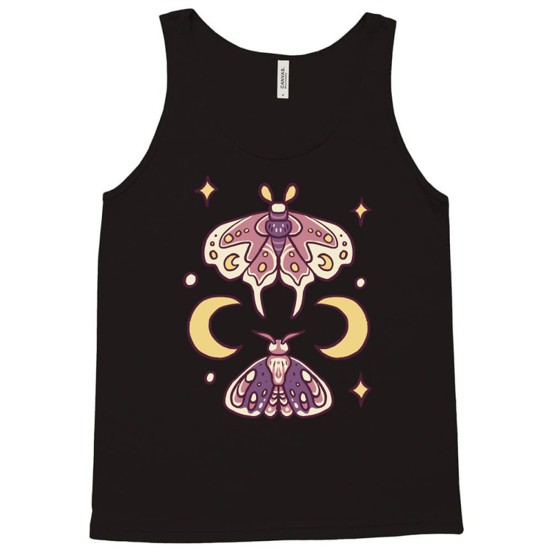 Witchy Aesthetic Moths Tank Top | Artistshot