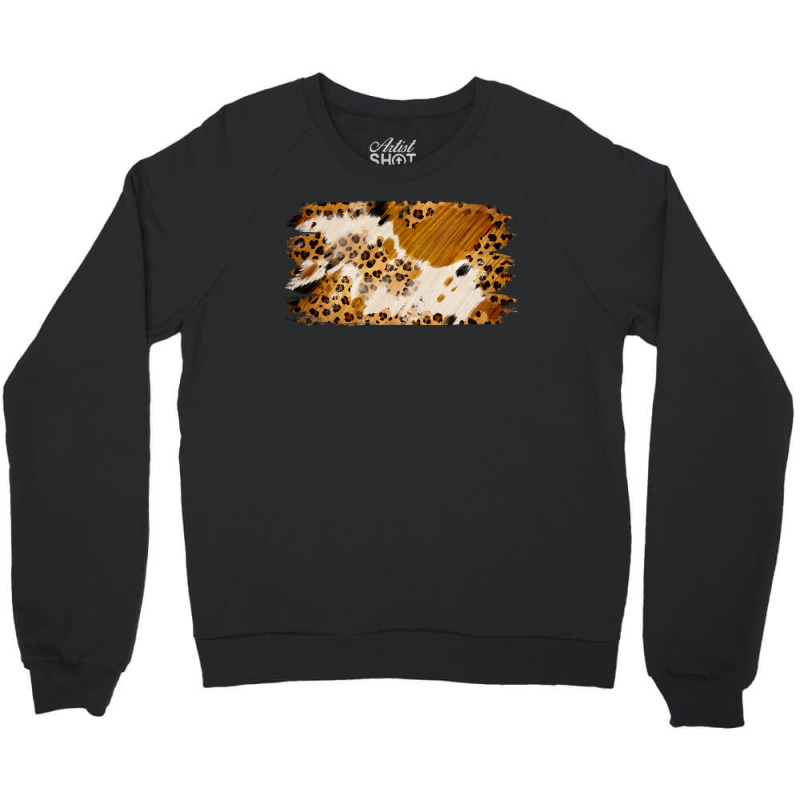 Leopard Cowhide Brushstroke Crewneck Sweatshirt | Artistshot