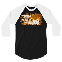 Leopard Cowhide Brushstroke 3/4 Sleeve Shirt | Artistshot