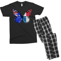 Australian Panamanian Flag Butterfly T Shirt Men's T-shirt Pajama Set | Artistshot