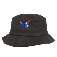 Australian Panamanian Flag Butterfly T Shirt Bucket Hat | Artistshot