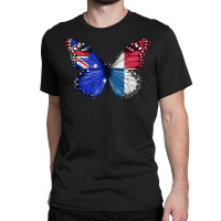 Australian Panamanian Flag Butterfly T Shirt Classic T-shirt | Artistshot