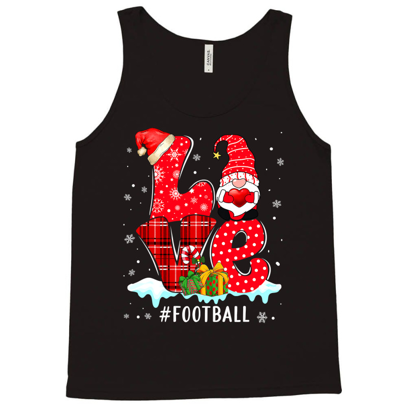 American Football Love Football Gnome Xmas Matching Family Group Valen Tank Top by hopelessoon | Artistshot