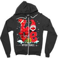 American Football Love Football Gnome Xmas Matching Family Group Valen Zipper Hoodie | Artistshot