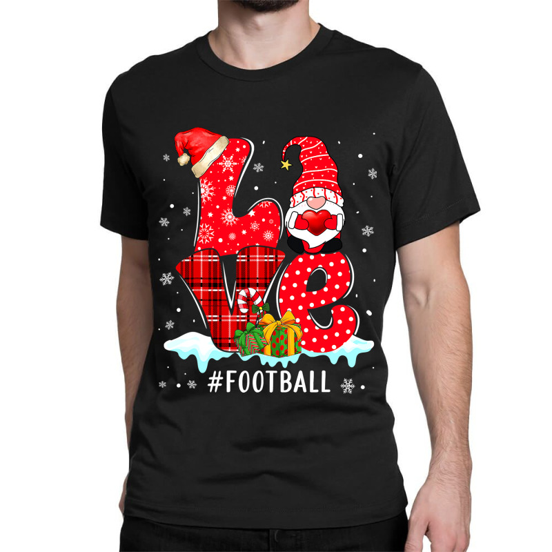 American Football Love Football Gnome Xmas Matching Family Group Valen Classic T-shirt by hopelessoon | Artistshot