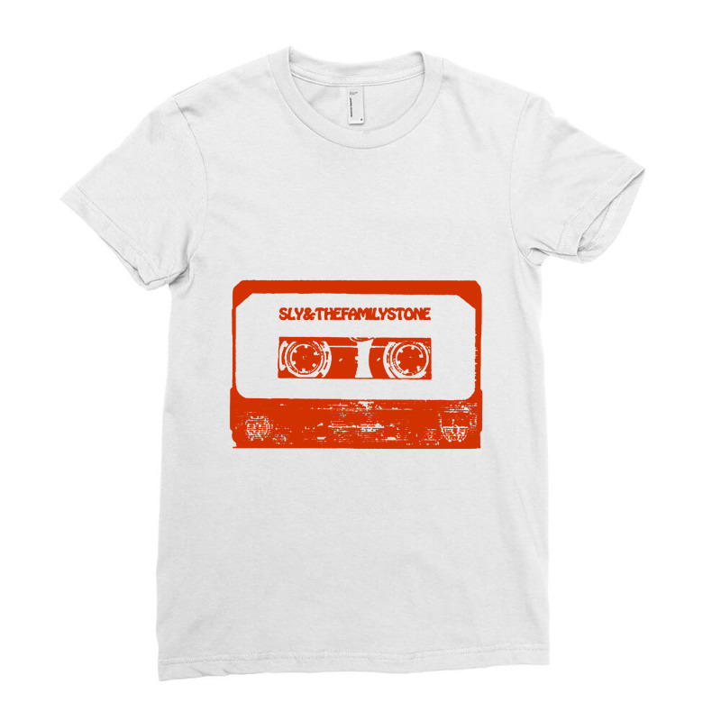 Sly And The Family Stone Cassett Tape Ladies Fitted T-Shirt by jamupegellinu | Artistshot